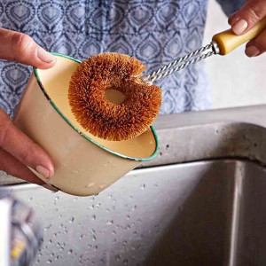 Kitchen Dish Brush - Natural Coconut Bristles